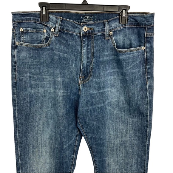 Lucky Brand Men’s 410 Athletic Fit Blue Jeans Sz W36/L32 Actual Inseam 31” - Picture 2 of 10